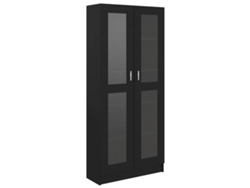 Armario de libros VIDAXL Negro Madera contrachapada (82.5x30.5x185.5 cm)