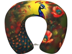 Almohada Viaje Espuma Viscoelástica Poliéster, Felpa Fácil Soporte, Ajustable Plegable: