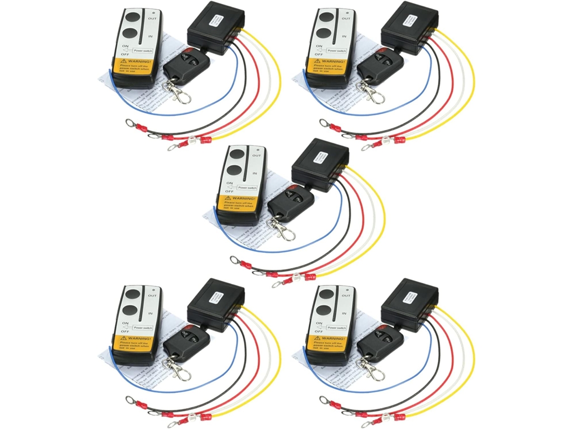 Kit De Cabrestante Con Control Remoto 5x Sin 12v 315mhz 50ft / 15m Para Atv (ee. Uu.)