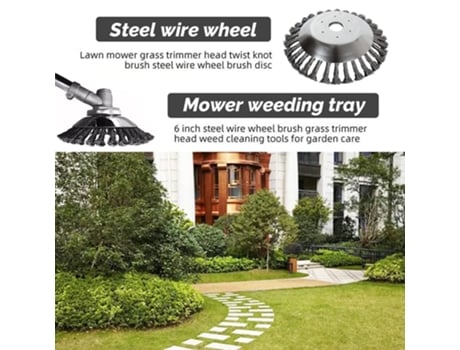 Cabezal de cortacésped con alambre de acero - 8 pulgadas (200 mm) accesorios F - Herramientas de jardinería