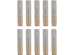 Paquete De 10 Carcasas Metálicas Para Bolígrafos Con Rosca Externa De 7,3 Mm, Color Cobre.