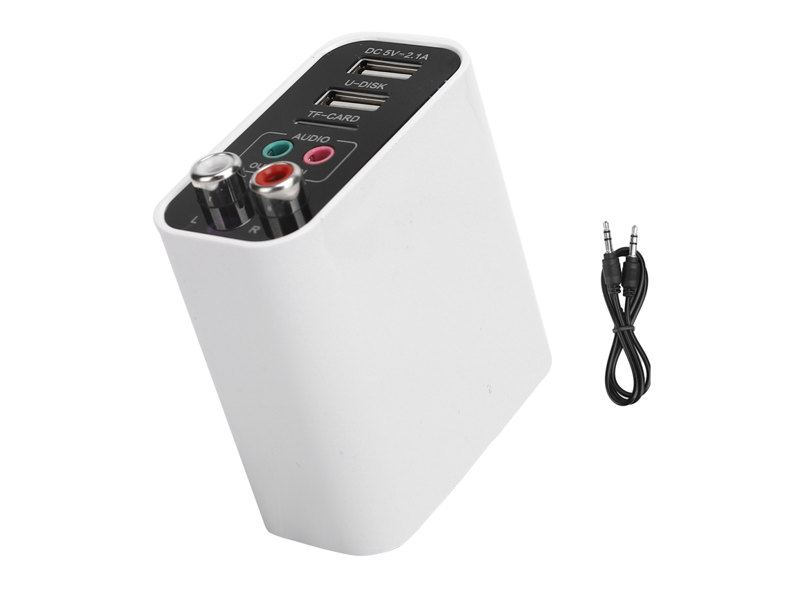 Adaptador Bluetooth 5.0, Transmisor/receptor, Entrada Aux De 3,5 Mm, Audio Inalámbrico, Enchufe Europeo 110-240v.