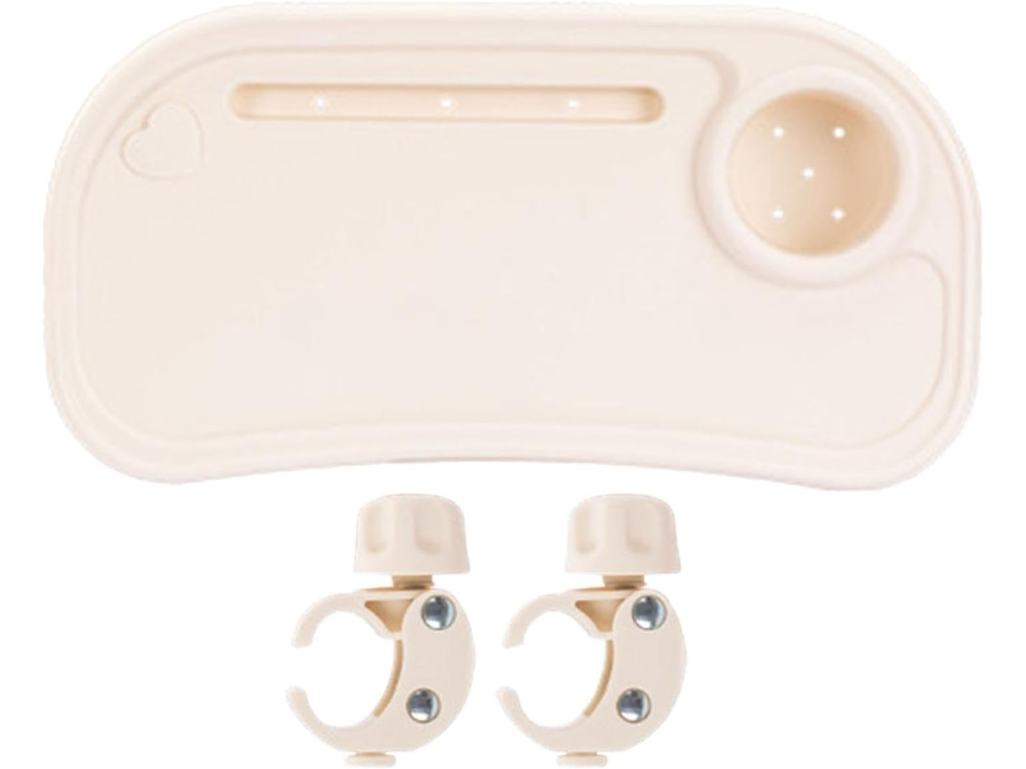 Bandeja Universal Para Aperitivos De Cochecito Harilla Con Portavasos Antideslizante, Accesorio Profesional