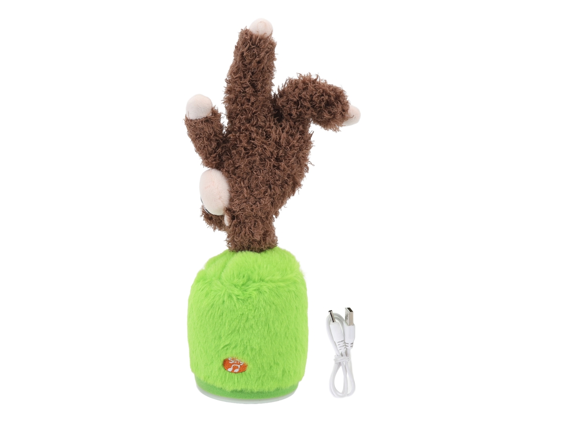 Ats-juguete De Peluche Musical Bailarín Cantante De Algodón Pp Suave Divertido Eléctrico Para Niños Niñas Marrón