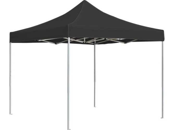 vidaXL Carpa plegable profesional de aluminio gris antracita 2x2 m