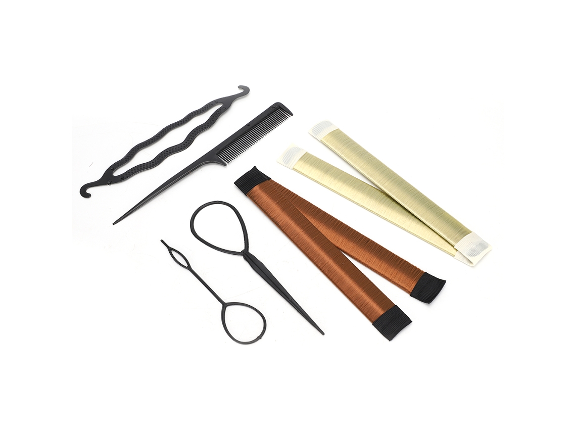 Conjunto De 6 Herramientas Diy Para Trenzar Pelo, Accesorios De Peinado Profesional