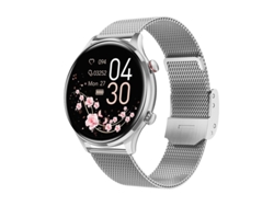 Reloj inteligente Bestvite con llamadas Bluetooth, modos deportivos, reproducción de música y diseño moderno, plateado