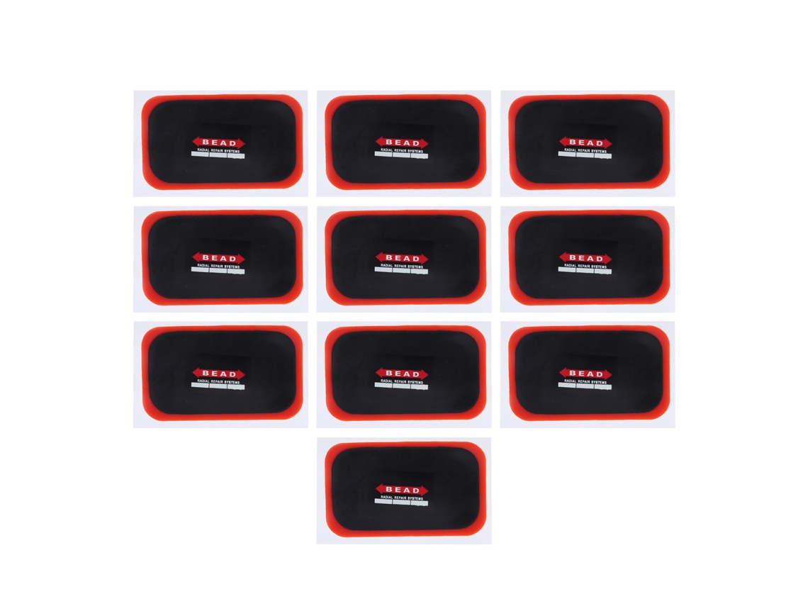 Kit Universal De Parches Para Neumáticos, 10 Piezas, Herramienta De Reparación Antirrobo Para Bicicletas, Motocicletas Y Automóviles, Parche De Goma Rectangular, 70x120 Mm