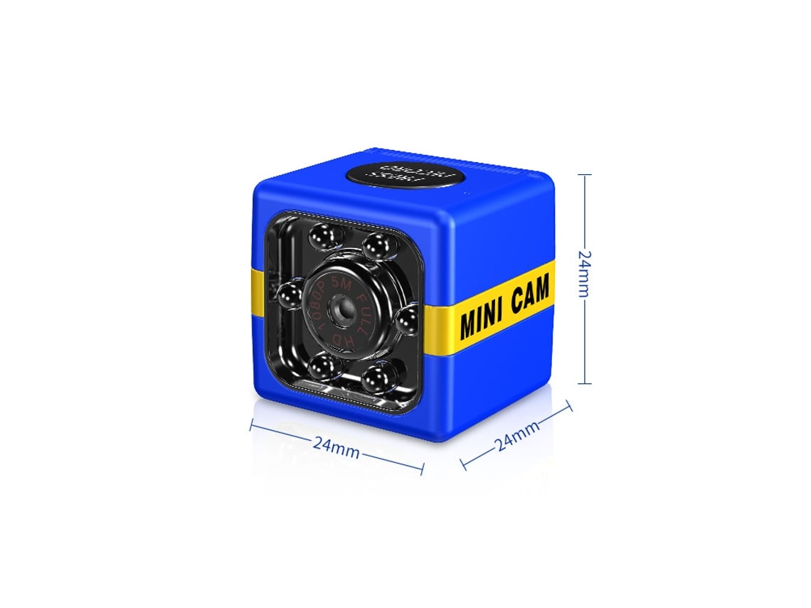 Minicámara De Seguridad Full Hd 1080p Con Visión Nocturna Azul*