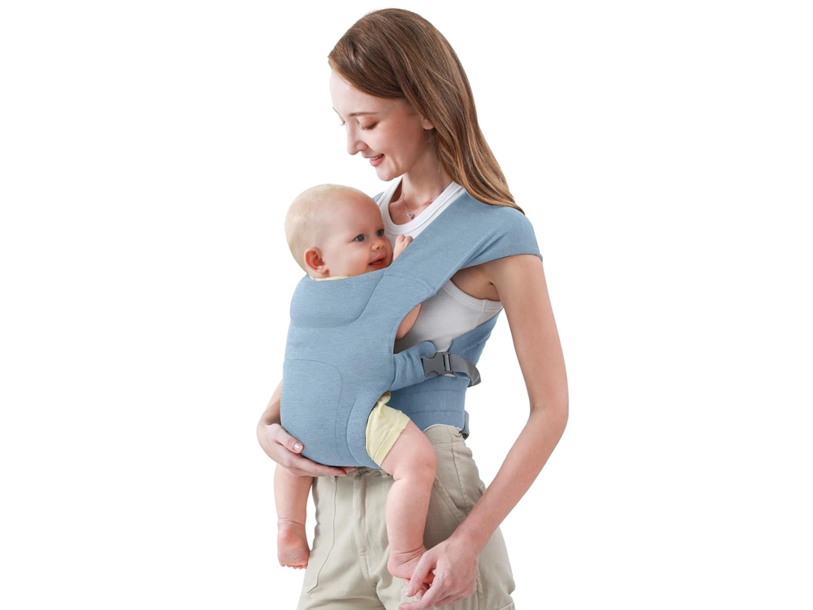 Portabebés Multifuncional Y Transpirable Apto Para Bebés De 0 A 18 Meses Color Azul Czhhmart