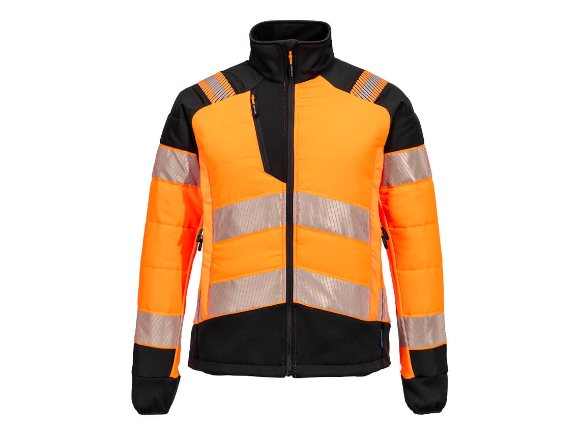 Chaqueta Pw3 Hi-vis Para Mujer - Comodidad Y Protección Amarillo Negro / Xl