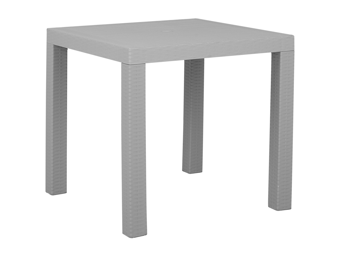 Mesa de comedor para 4 personas BELIANI Fossano de Material sintético Gris 80x80x76
