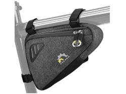 Bolsa para cuadro de tubo delantero de bicicleta, bolsa exterior para bicicleta de montaña, estilo 2, dimensiones 20, 4, 5 y 15 cm, color negro USHION