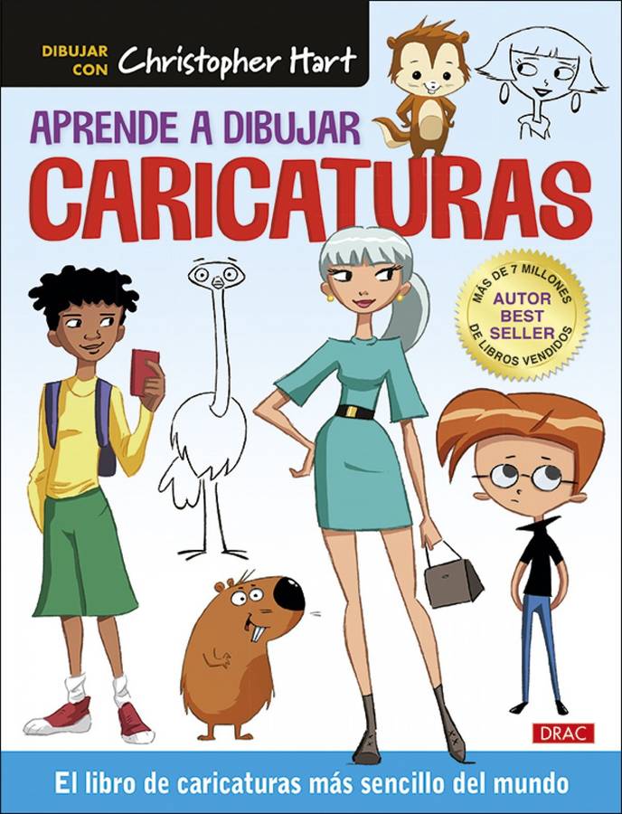 Libro Aprende A Dibujar Caricaturas de Christopher Hart (Español)