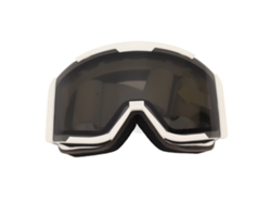 Ymsl Gafas De Esquí Al Aire Libre De Doble Capa Anti Niebla, Resistente Al Viento, Visión Amplia, Protección Uv, Marco Blanco, Lente Gris Hxl