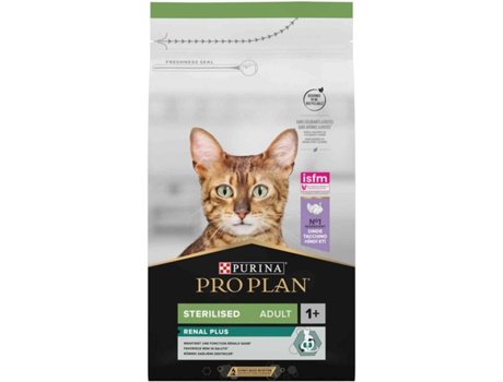 Pienso para Gatos PURINA Pro Plan OptiRenal (1.5Kg - Seco - Adulto - Castrados - Sabor: Pavo y Arroz)