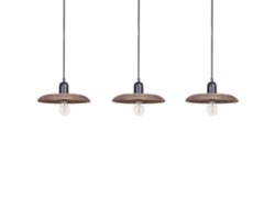 Lámpara de techo BELIANI Manjeera de Madera de mango Madera oscura 92x17x107