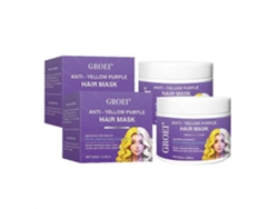 Máscara De Cabelo Roxa Anti-amarelo Com Óleo De Argan, Condicionador Profundo Nutritivo Para Tons Loiro, Prateado E Cinza