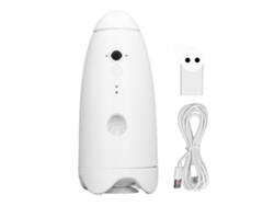 Dispensador de comida inteligente para mascotas con control por aplicación y cámara giratoria de 1080p y 2 MP, 100-240 V, comedero automático para perros, gatos y mascotas.