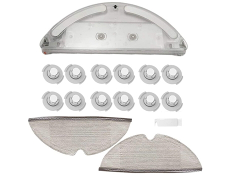 Kits de piezas de repuesto, 1 tanque de agua, 2 paños de fregona, 12 filtros de tanque de agua para Xiaomi Roborock S50 S51 S55 S6 T61, accesorios