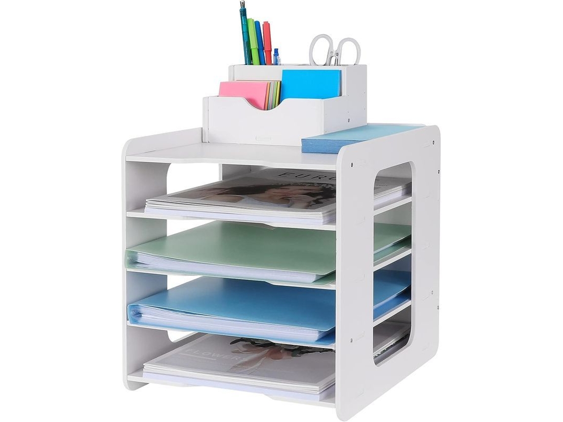 2026altiro-estantería Para Cartas - Organizador De Escritorio - Soporte Para Documentos A4 - 5 Niveles - Hogar, Oficina, Escuela