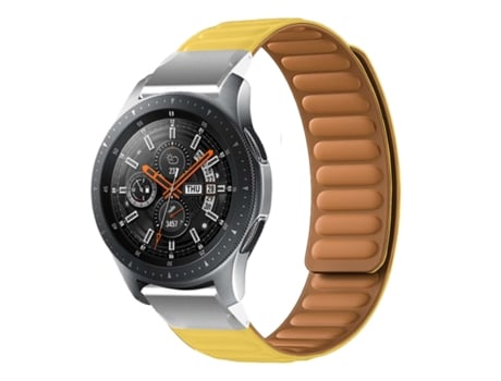 Correa Pulsera Magnética de Forte Conexión para Garmin Tactix 7 Pro Edition Amarillo
