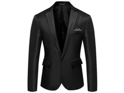 Chaqueta informal para hombre Mystdiy 2026 con un botón y solapa con muesca, corte ajustado, estilo juvenil.