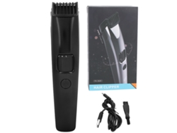 Aparelho De Cortar Cabelo Elétrico Recarregável Portátil Para Salão E Casa Máquina De Cortar Cabelo Preto