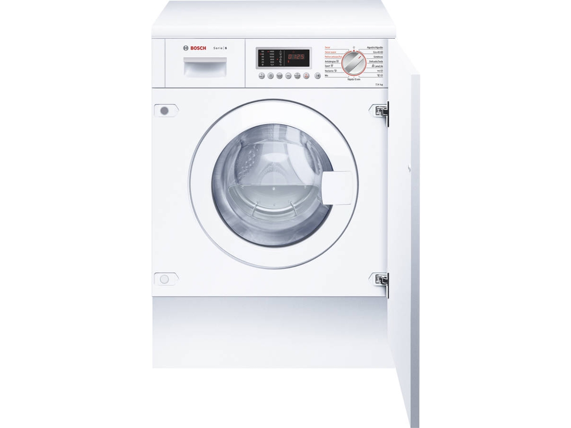 Lavasecadora Integrable BOSCH WKD28543ES (4/7 kg - 1400 rpm - Blanco)