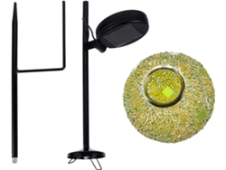 Lámpara Solar Led Impermeable De Cristal Para Uso Exterior.