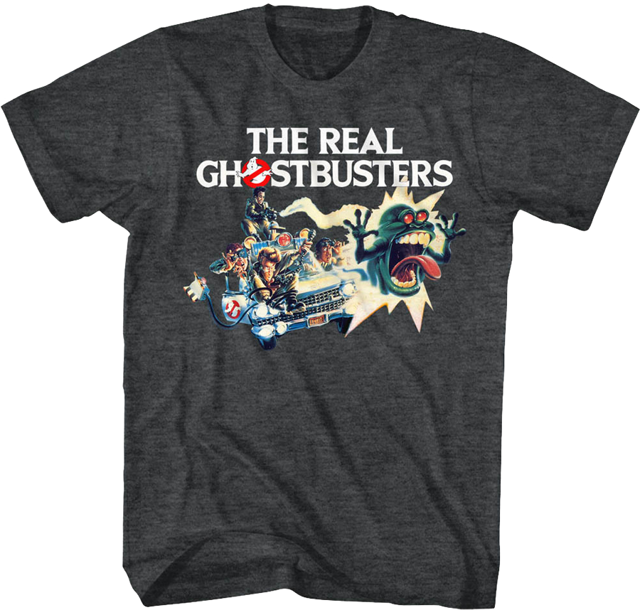 Camisetas Unisex DEEPSTONE Toy Poster Artwork Real Ghostbusters brezo negro (XXL)