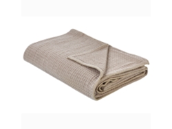 Colcha BELIANI Cubrecama Ragala Algodón Beige (200x220)