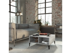 Mesa de Centro de Apoyo 60X60X30 Cm Contrachapado Color Sonoma Gris