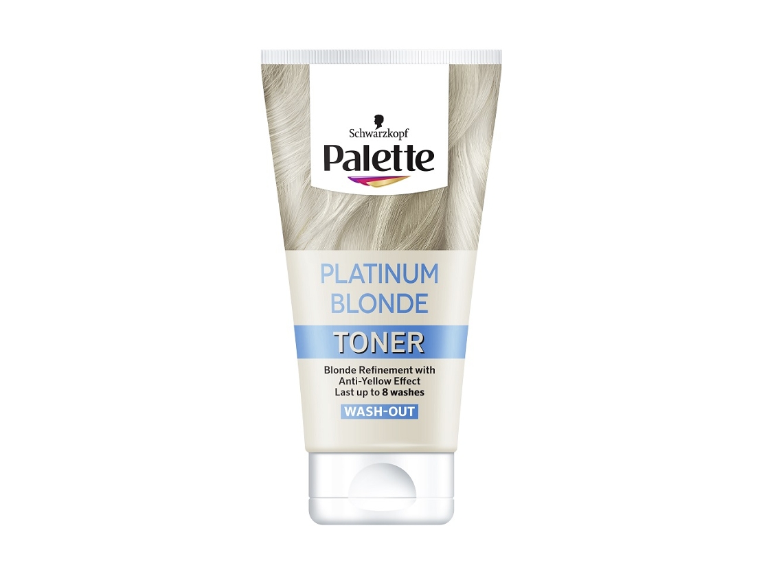 Tónico para cabello rubio platino, paleta que combate los tonos amarillos, 150 ml