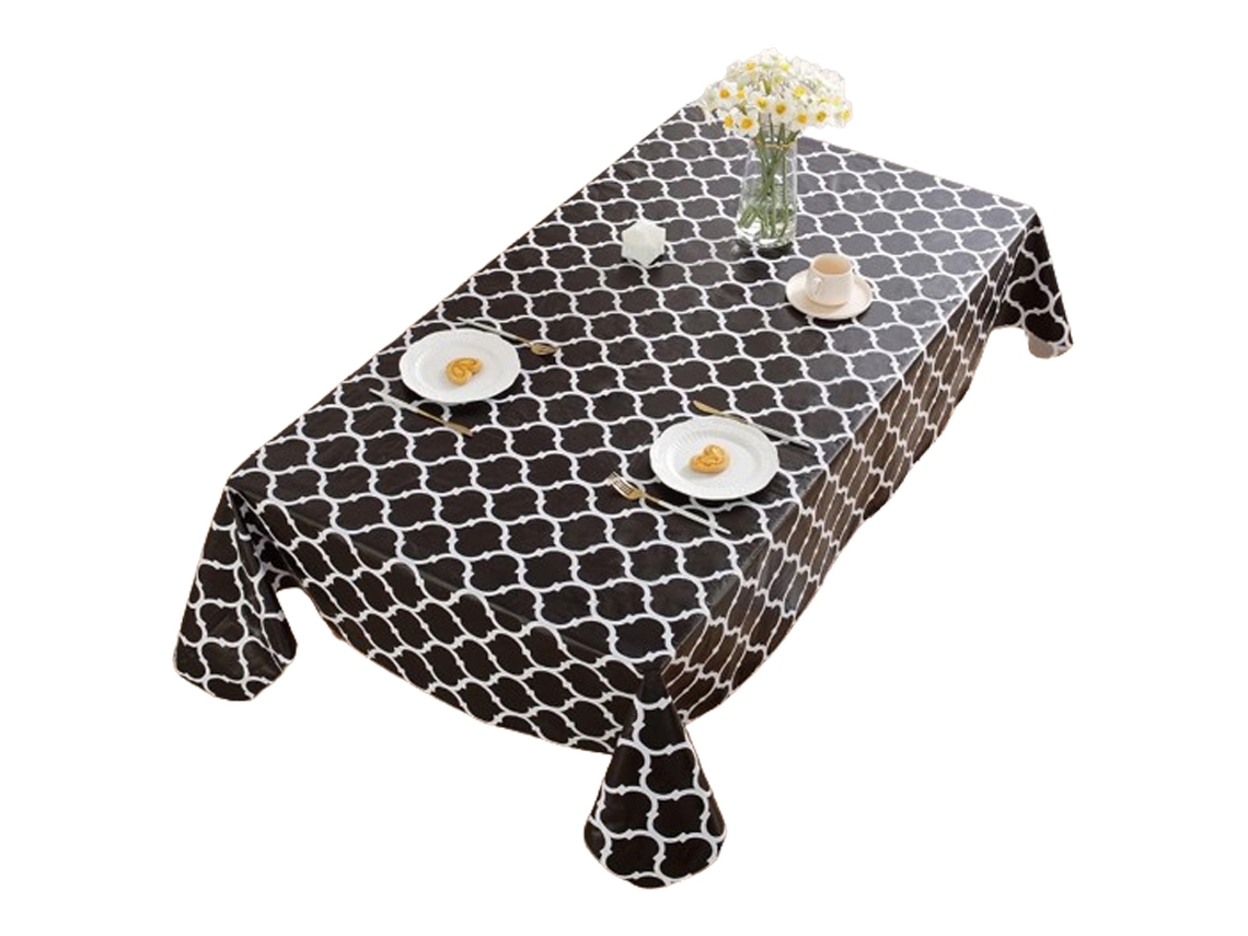 HYMNORA Tablemate versátil, resistente al calor, multiusos, a prueba de aceite, con funda lavable para interiores y exteriores (negro, 152 x 254 cm)