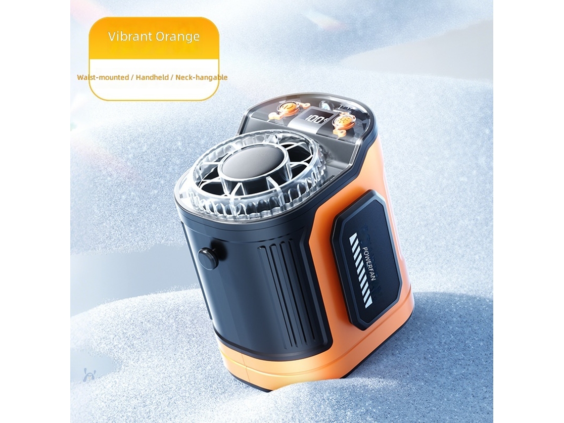 Ventilador Portátil Recarregável Sem Fio Para Cintura, Pescoço E Clip, Resfriamento Corporal, Ideal Para Uso Ao Ar Livre