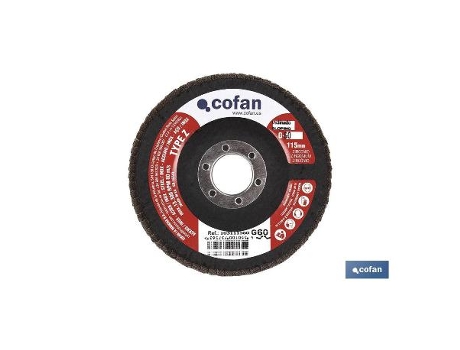 Disco basic laminado curvo 115 mm. g-80 zirconio caja 5 unid.