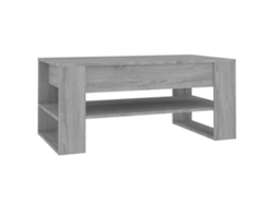 Mesa de centro de madera procesada gris Sonoma MAISON EXCLUSIVE 102x55x45 cm