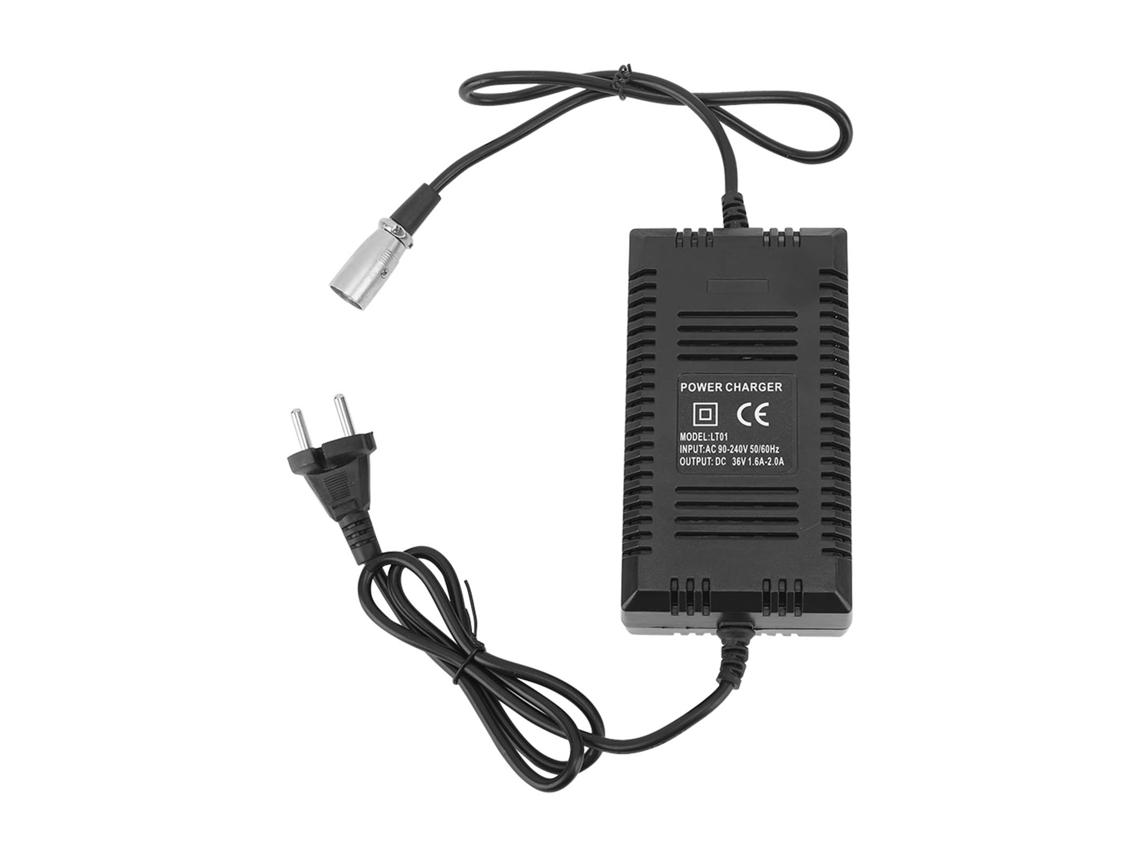 Cargador Para Bicicleta Eléctrica De 36 V, De 1,6 A A 2,0 A, Con Conector Xlr De 3 Pines Para Patinete Eléctrico Y Batería De Litio.