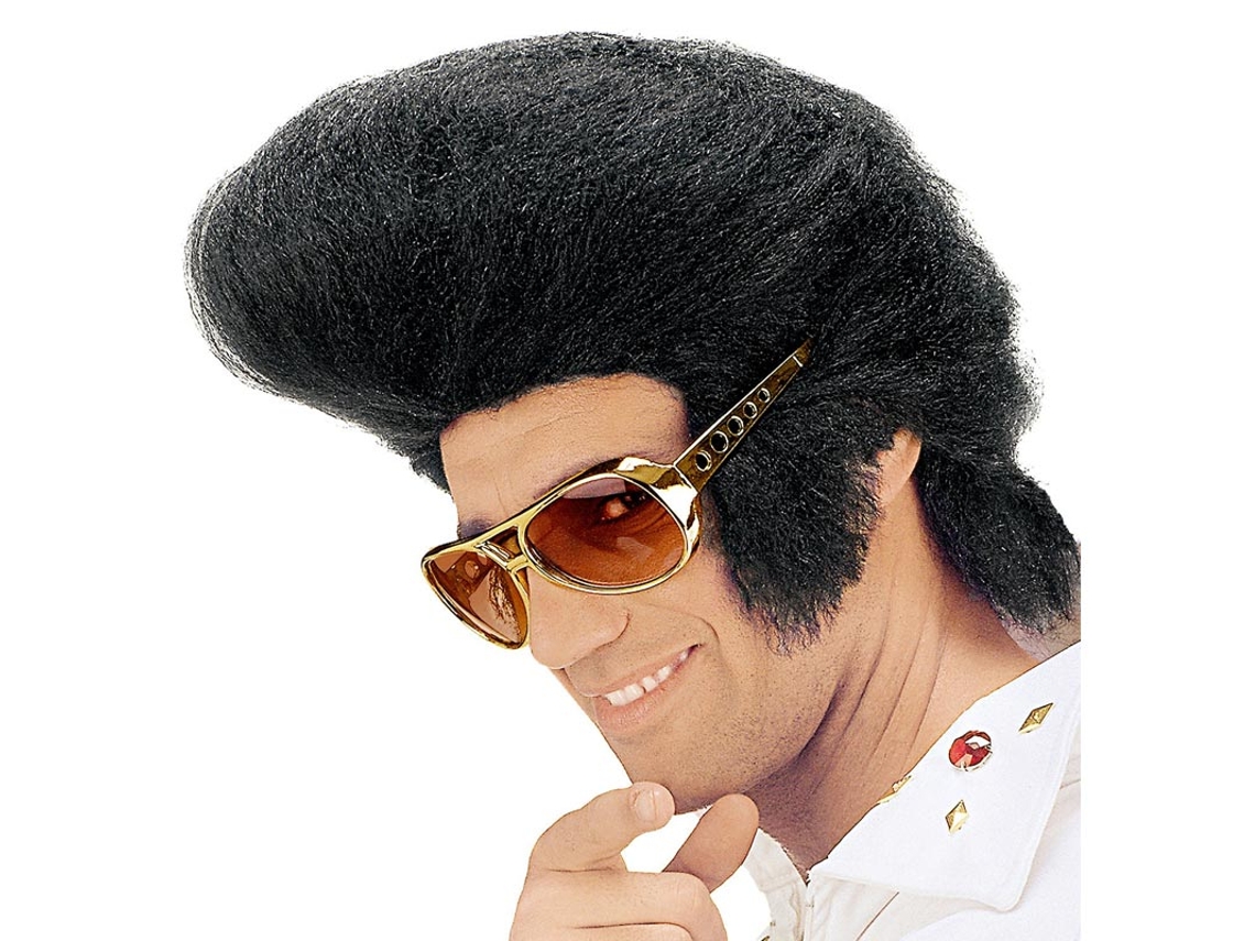 Peluca de Rey del Rock and Roll adulto