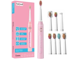 Cepillo de Dientes Eléctrico y 7 Recambios FAIRYWILL FW-507 (Rosa)