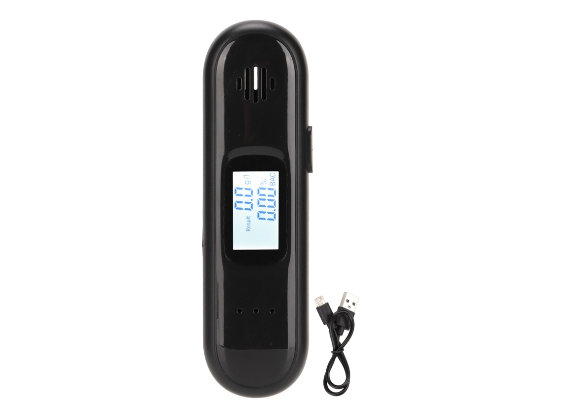 Detector De Alcohol Portátil Sin Contacto, Alcoholímetro Digital Con Sensor De Alta Precisión, Recargable Por Usb.