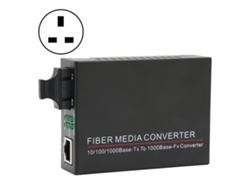 Transceiver De Fibra Tbcmc3602ed20 20km/sc/1310nm Rj45 Roteador Óptico Com Conversor De Mídia Óptica