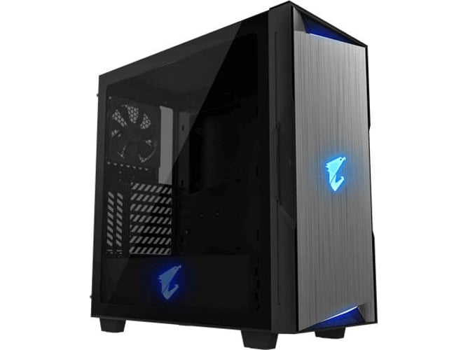 Caja PC GIGABYTE Aorus C300 Glass (ATX Mid Tower - Negro)