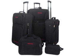 Conjunto de 5 Maletas VIDAXL Negro