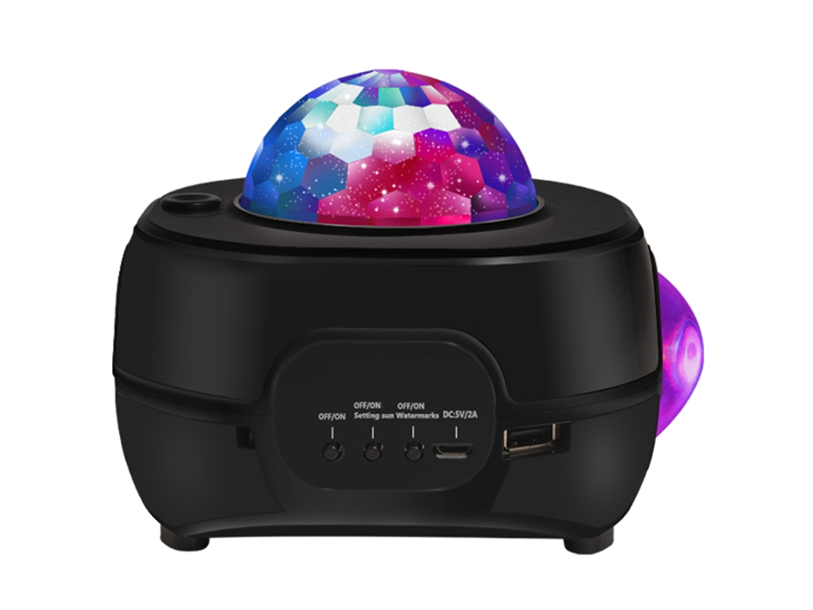 Proyector de luz LED de estrellas 2026 con Bluetooth USB, luz nocturna decorativa para el hogar.