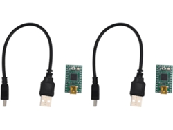 Placa De Desarrollo Teensy 2.0 Avr Atmega32u4, Paquete De 2 Placas De Expansión Con Cable De Datos