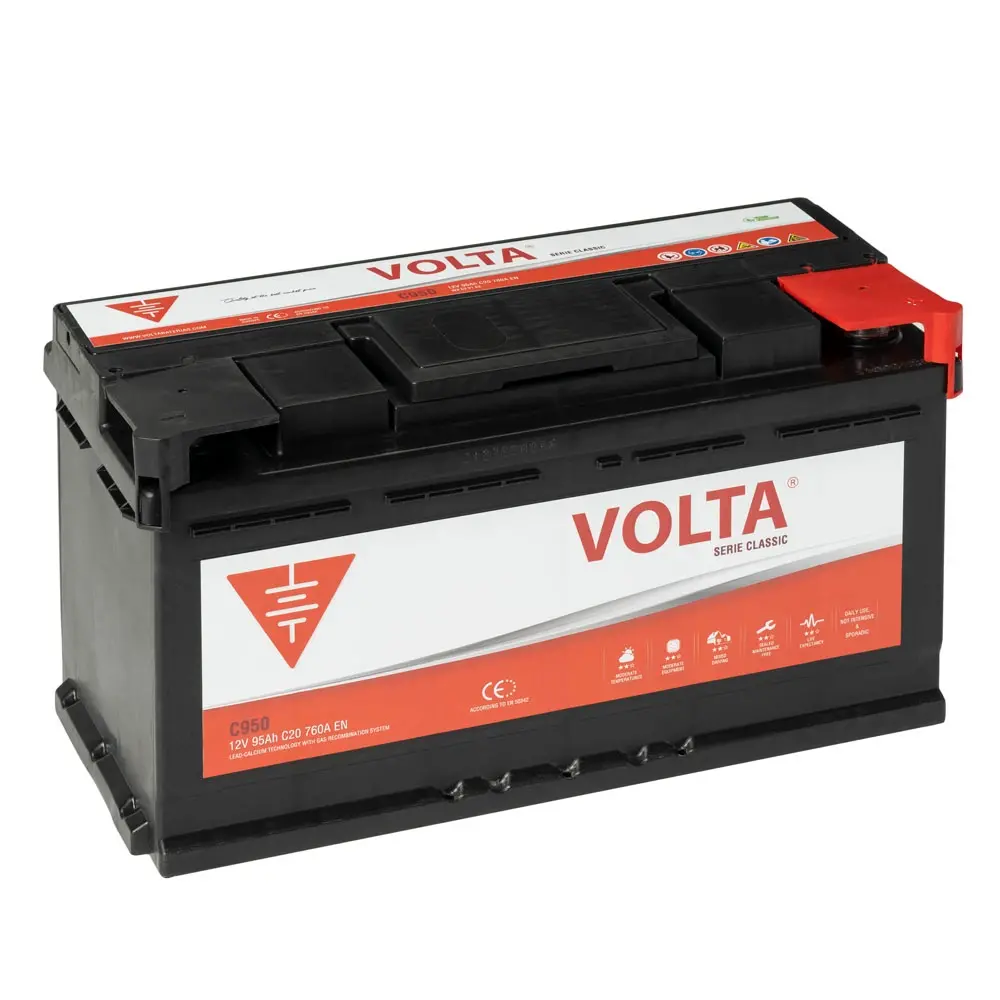 Batería de Coche VOLTA BATERIAS 95Ah 760A C950D Classic