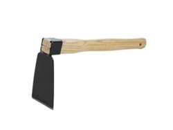 Azada De Mano Con Mango Corto De Madera, Herramienta De Jardinería Para Vaciar O Eliminar Malas Hierbas Del Suelo.