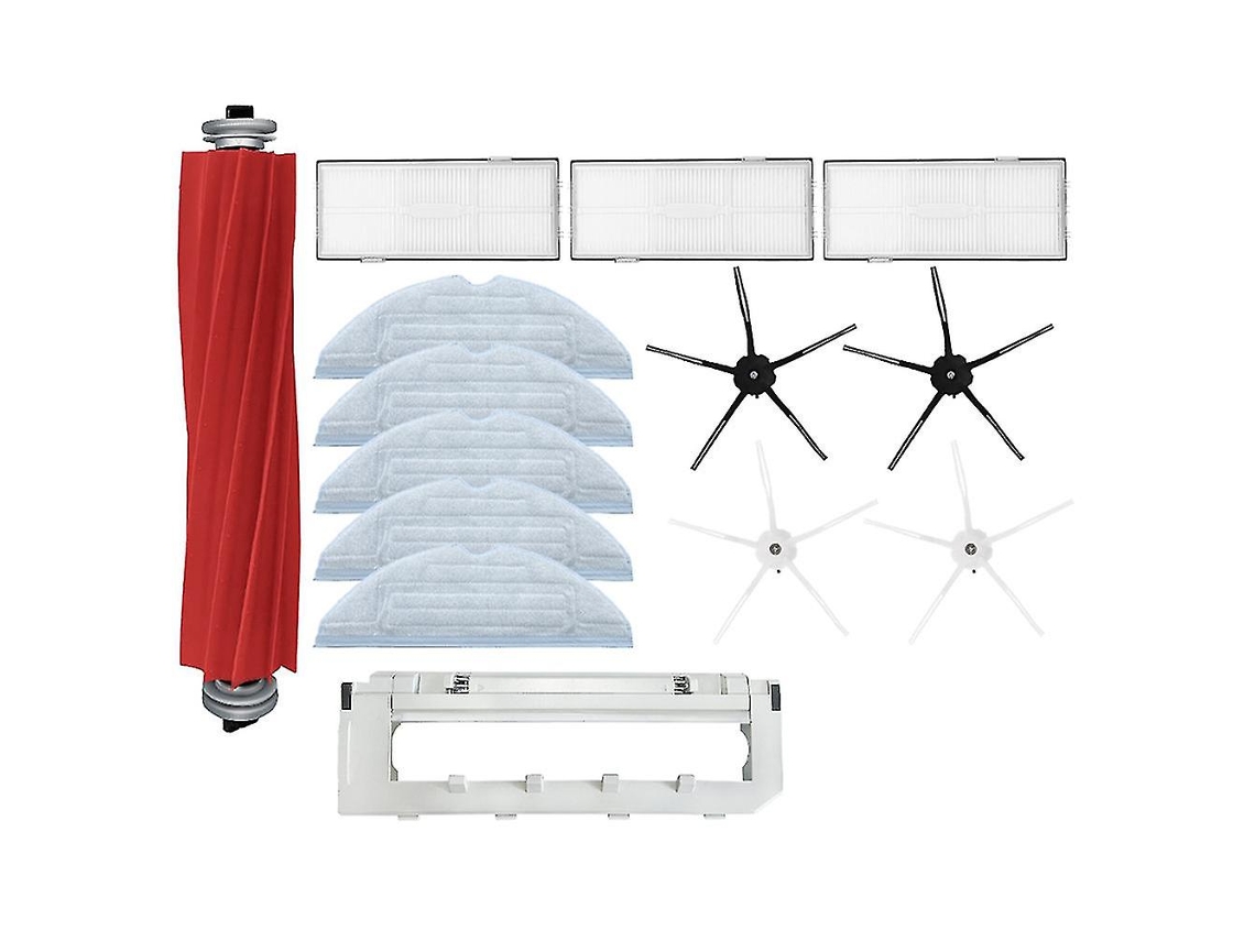 Paño de limpieza, filtro HEPA, cepillos laterales, cubierta de rodillo, compatible con Xiaomi